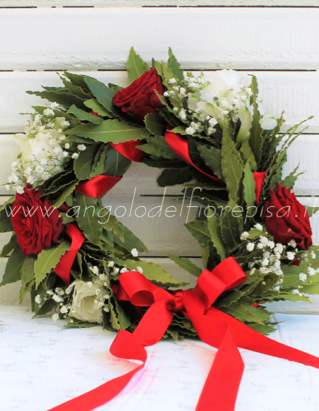 Corona di laurea red luxury