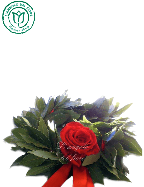 Corona di laurea rosa grande